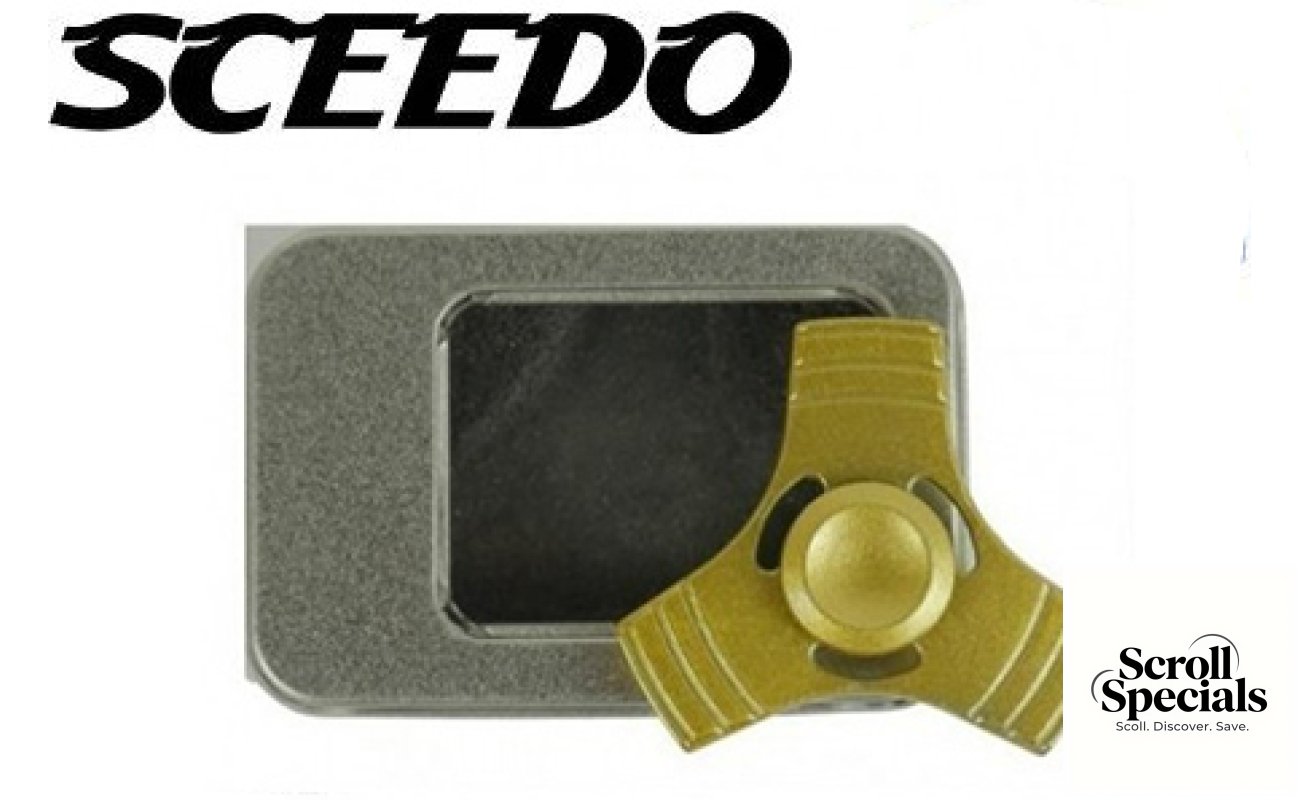 Sceedo Fidget Spinner-3 Arm Gold
