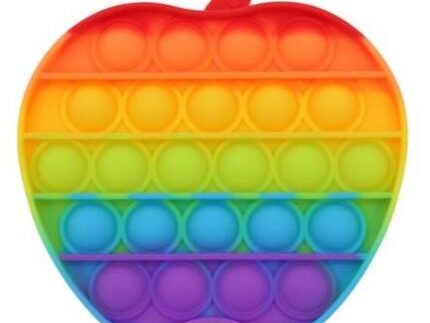 Sceedo Pop It Bubble Apple Fidget Rainbow