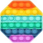 Sceedo Pop It Bubble Octagon Fidget – Rainbow