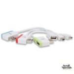 Manhattan iLynk Hub+ - USB Hub, Micro & Mini USB Adapter