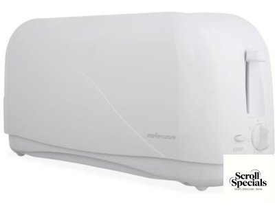 Mellerware 4 Slice Plastic White