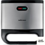 Mellerware 800W 2 Slice Non-Stick Black Sandwich Maker