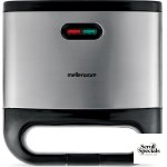Mellerware 800W 2 Slice Non-Stick Black Sandwich Maker