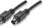 Manhattan S-Video 4 Pin 1.8m Cable Black