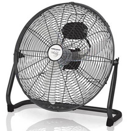 Mellerware Steel Black Hi Velocity 40cm 3 Speed Floor Fan