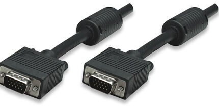 Manhattan Black 7.5m SVGA Monitor Cable