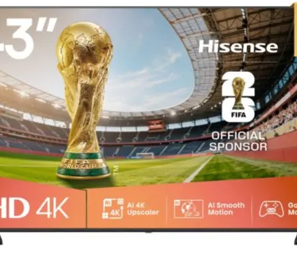 Hisense 43 Inch A6Q UHD Smart LED TV