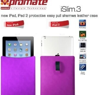 Promate iSlim.3 Easy Pull shamwa leather case Leather Case