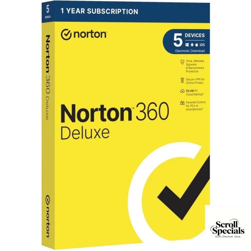 Norton 360 Deluxe 5-Device Annual