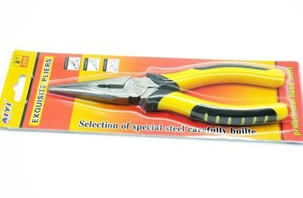 Aiyi Basic 6 Inch Long Nose Pliers and Side Cutter Combination with Anti slip handle