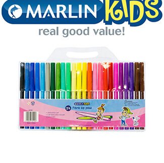 Marlin Kids Fibre Tip Pens 24