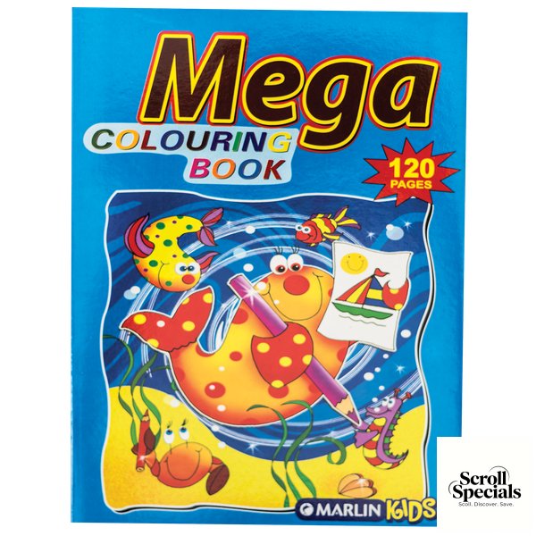 6009608645044 Marlin Kids Mega Colouring Books 120 pages - Image 1