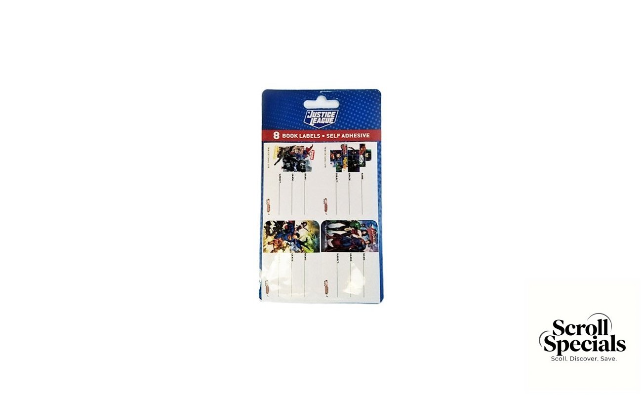 Justice League Book Labels Pack