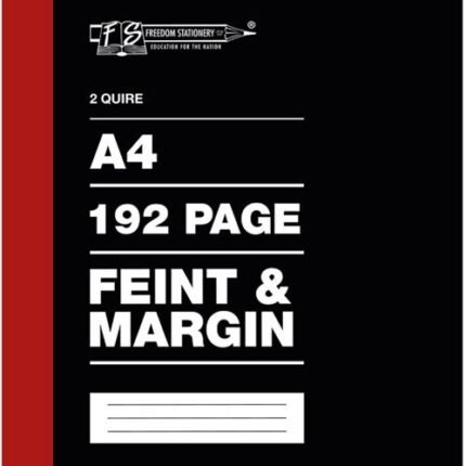Freedom A4 2 Quire Hard Cover Counter Book 192 Page Feint