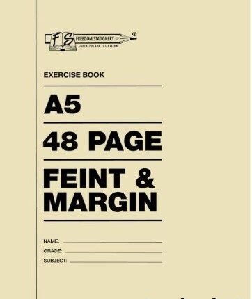 Nexx A5 College Exercise Book 48 Page Feint & Margin