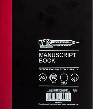 Freedom A5 Manuscript Book 2 Quire 192 Pages