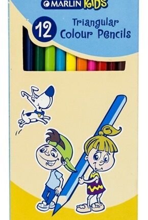 Marlin Kids Colour Pencils Long Triangular
