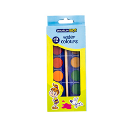 Marlin Kids 12 Water Colours with Brush