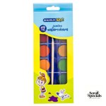 Marlin Kids 12 Jumbo Water Colours + Brush in box