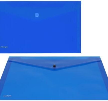 Marlin A4 Blue Carry Folder with Stud
