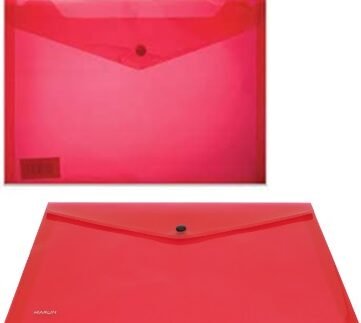 Marlin A4 Red Carry Folder with Stud