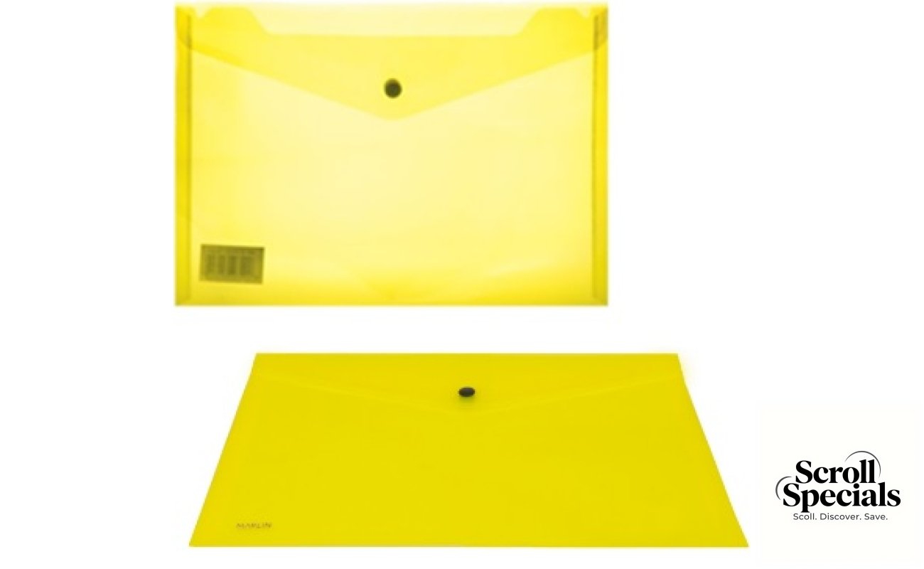 Marlin A4 Yellow Carry Folder
