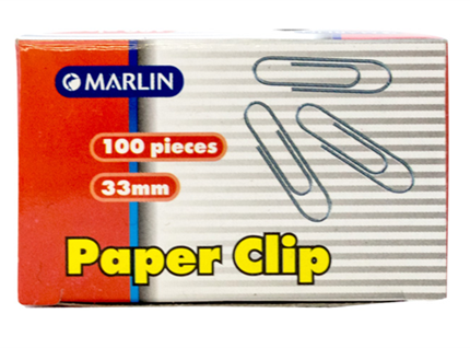 Marlin Paper Clips Silver
