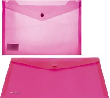 Marlin A4 Pink Carry Folder with Stud