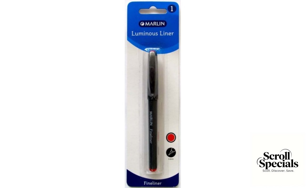 Marlin Precision Fineliner Pen Red