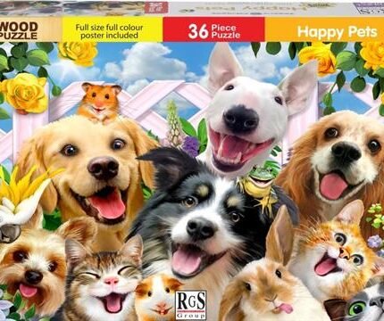 RGS 36pc Happy Pets Wooden Puzzle