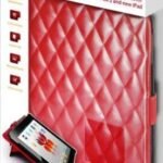 Promate Red iPose.10-Stylized Leather Design Cover