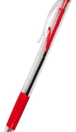 Foska Retractable Red Ball Pen 1.0mm