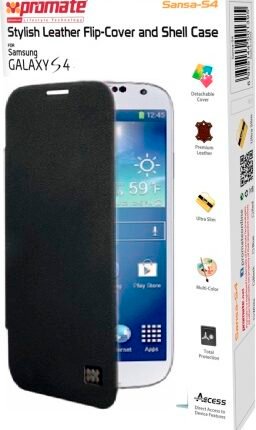 Promate Black Sansa Samsung Galaxy S4 Shell Case