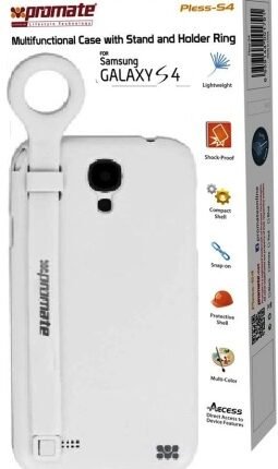 Promate White Pless Samsung Galaxy S4 Multifunctional Case