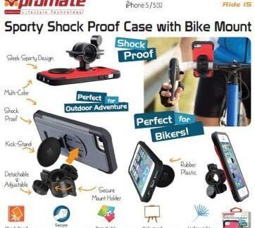 Ridei5 Shockproof iPhone 5/5s Case with Bike Mount