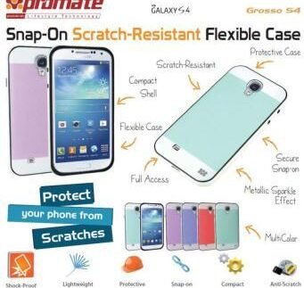 Promate Green Grosso S4 Snap On Resistant Flexible Case