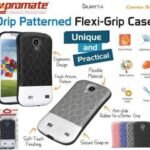 Promate Blue Cameo Drip Patterned FlexiGrip Snap case