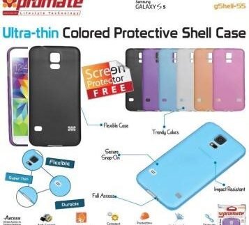 Promate Black Gshell S5 Ultra-thin Colored