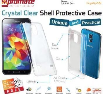 Promate Crystal-S5 ,Crystal Clear Shell