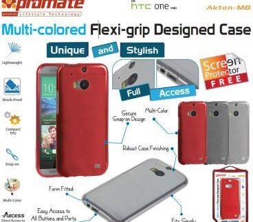 Promate Flexi Grip Akton M8 Multi Colored Case