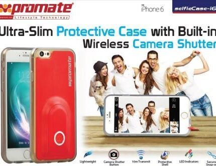 Promate Black selfieCase i6 UltraSlim Protective case