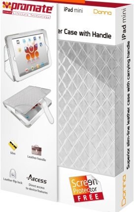 Promate White Donna Slim line leather case