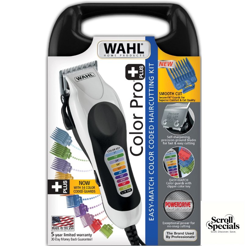 79752-058 Wahl Colour Pro Plus 23 Piece Hair Clipper Kit - Image 1