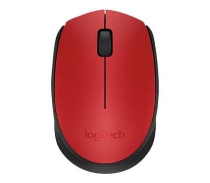 Logitech M171 Optical Wireless Mouse Red