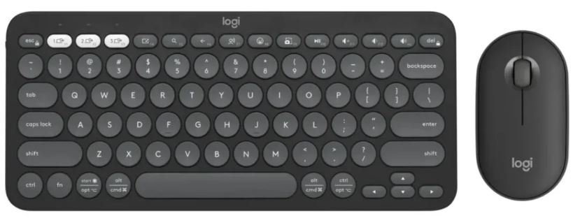 920-012239 Logitech Pebble 2 Keyboard & Mouse Combo - Black - Image 1