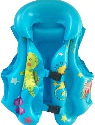 Casey Kids Medium Inflatable Swimming Vest Blue