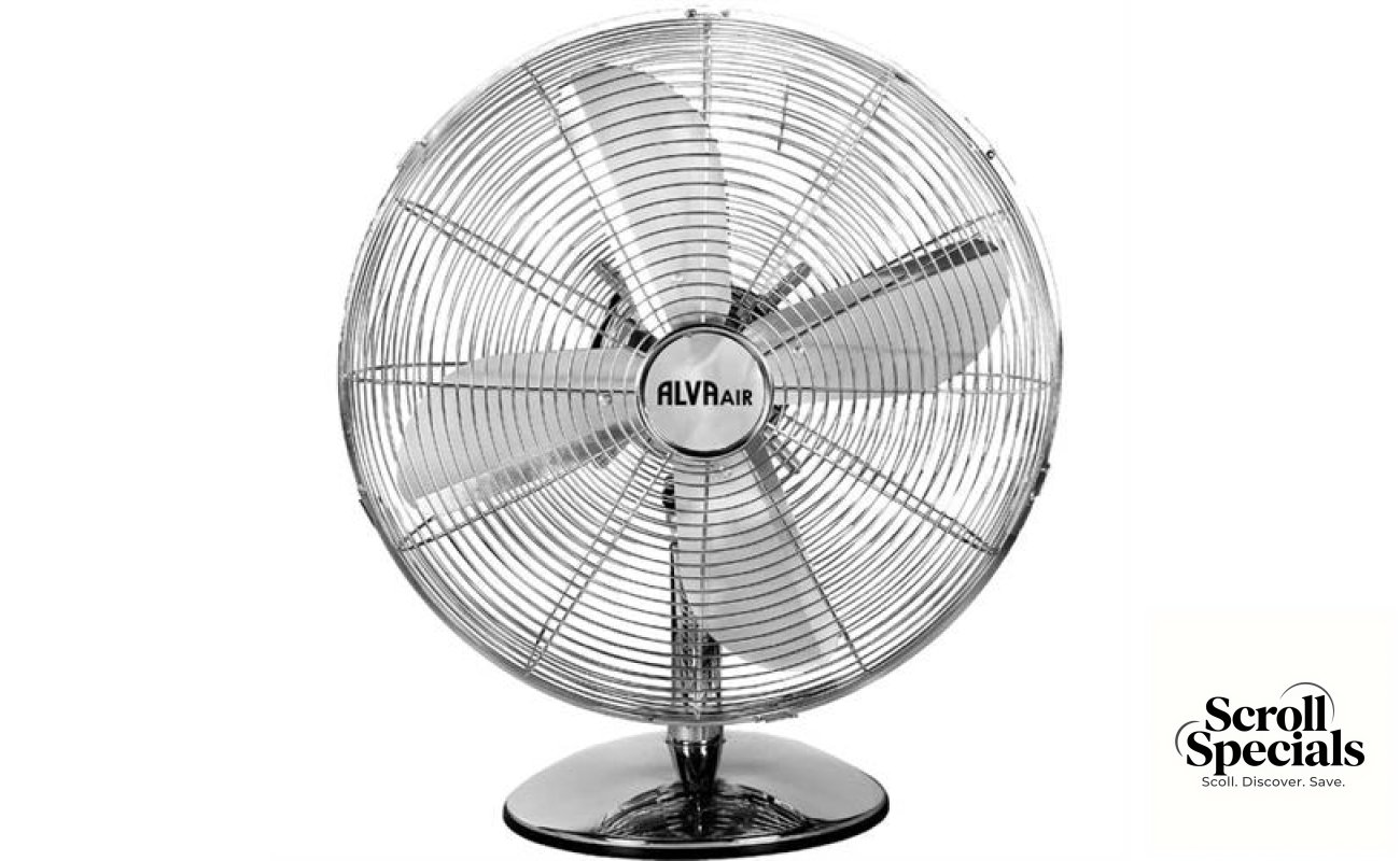 Alva Air 30cm Chrome Metal