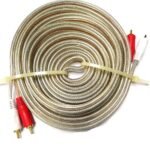 Geeko 5m Braided Dual Cinch RCA Audio Cable