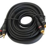 Geeko 2x Black RCA Male to Male Audio Cable
