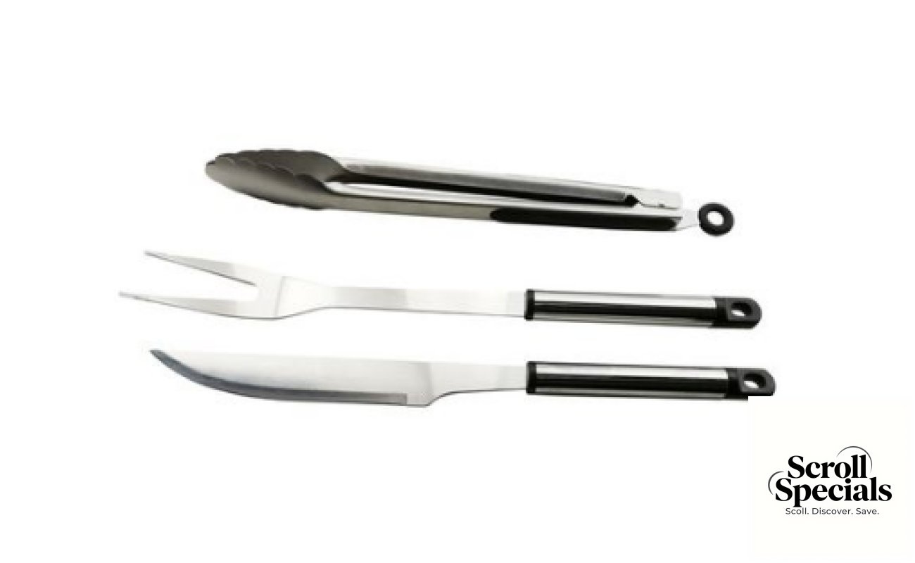 Alva 3-Piece Stainless Steel BBQ